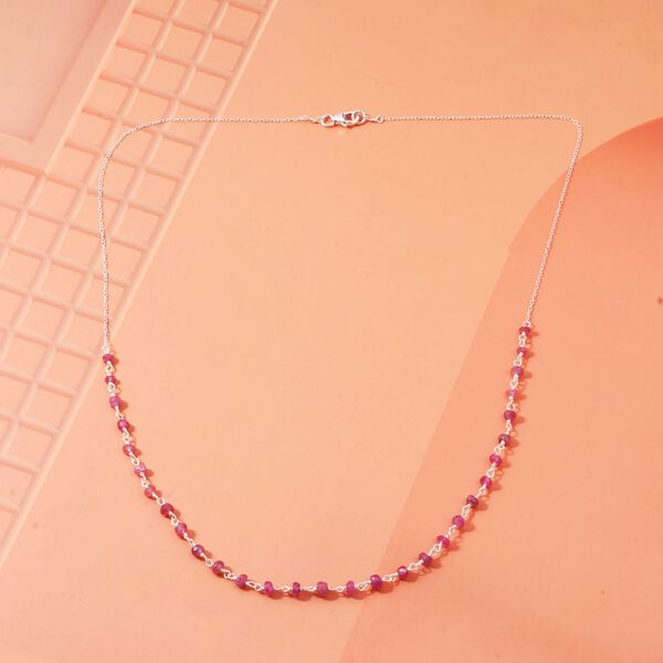 Afrikanische Rubin 50cm Halskette - 6 ct. image number 1