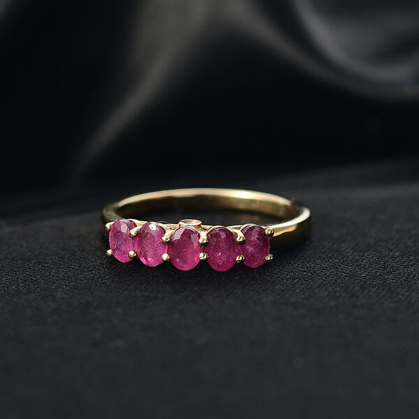 D'Joy AA afrikanischer Rubin und Diamant Ring - 1,38 ct. image number 2