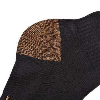 2er-Set Kupferfaser-Kompressions-Strumpfe, Antibakteriell und Anti-Geruch, L/XL (41-45), Schwarz und braun