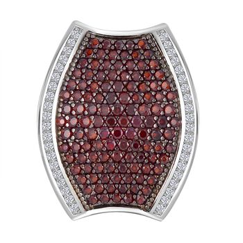 Roter Granat und Zirkon-Anh&auml;nger - 4,67 ct.