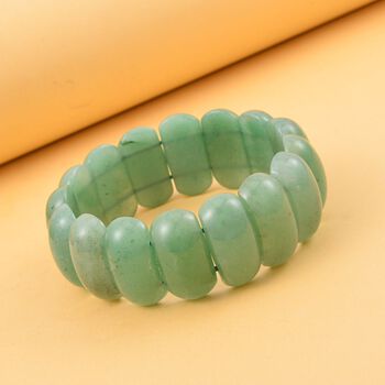 Gr&uuml;ner Aventurin Armband, 18 cm,  ca. 365.50 ct