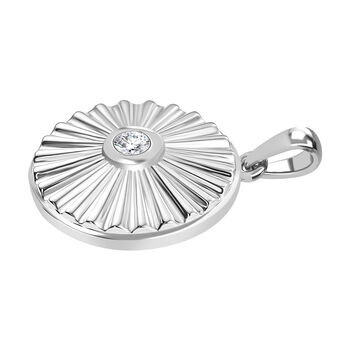 Zirkonia Anh&auml;nger 925 Silber rhodiniert 0.45 ct