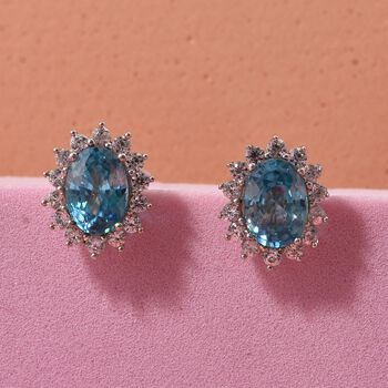D'Joy AA blauer und wei&szlig;er Zirkon Ring - 3,10 ct.
