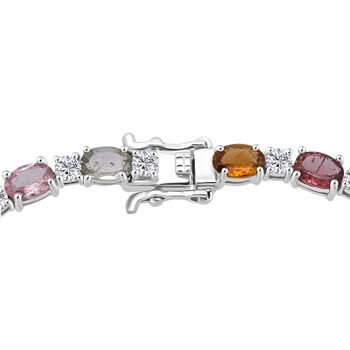 D'Joy AA Multi Turmalin und Moissanit 18,5cm Armband - 10,26 ct.