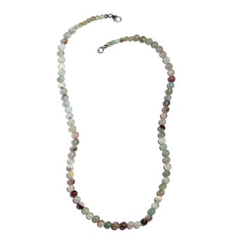 Zimbaprase Halskette, 50 cm, 925 Silber ca. 105.00 ct