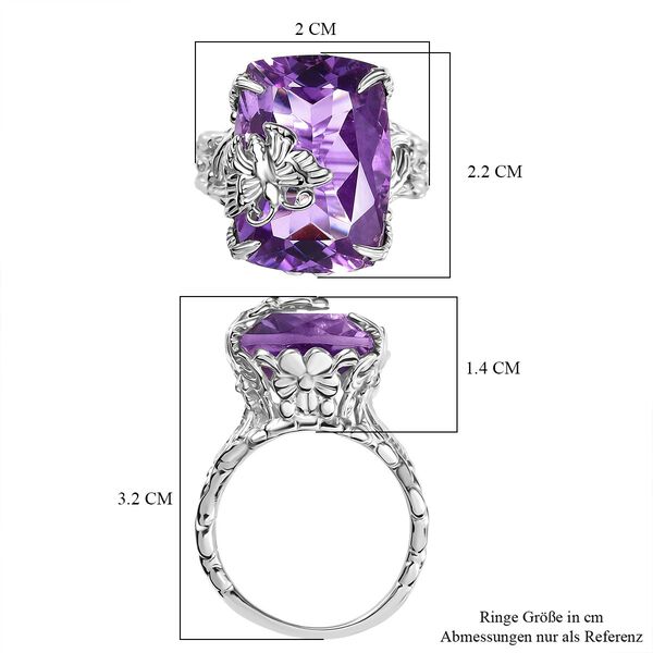 Rosa Amethyst Ring 925 Silber rhodiniert (Gr&ouml;&szlig;e 18.00) ca. 14,83 ct image number 7