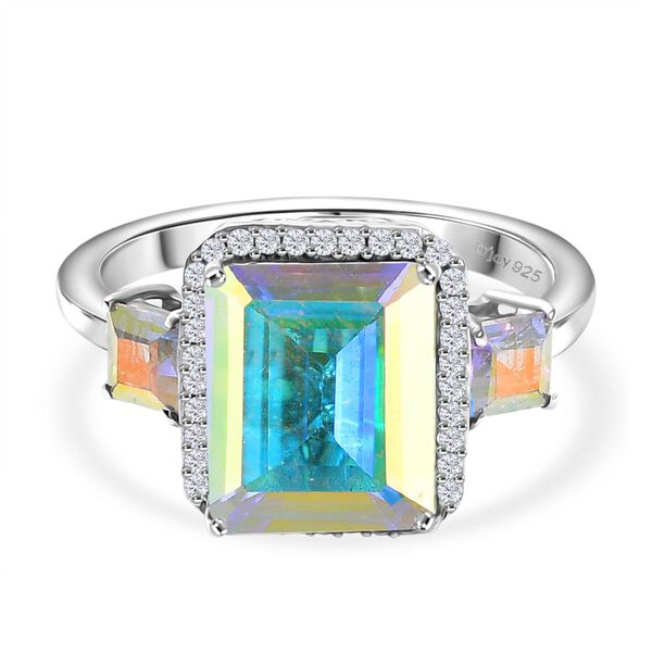 D'Joy Merkur mystischer Topas und Zirkon Ring - 6,55 ct.