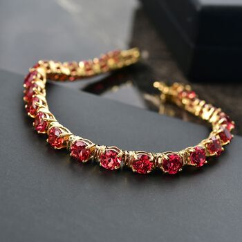 D'Joy Labor Padparadscha Saphir 20cm Armband - 28,36 ct.
