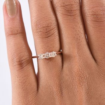 D'Joy nat&uuml;rlicher Champagner Diamant Ring - 0,50 ct.