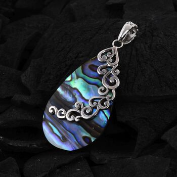 Royal Bali Kollektion - Abalone Muschel Anh&auml;nger 925 Silber