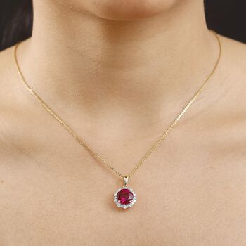 AAA Lab Grown Bixbit, Lab Grown Diamant Schmuckset ca. 45 cm 417 Gold Gold ca. 3,50 ct.