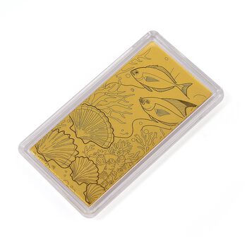 Unterwassser-Motiv 999er Goldfolie, 100mg, 5,5x3cm