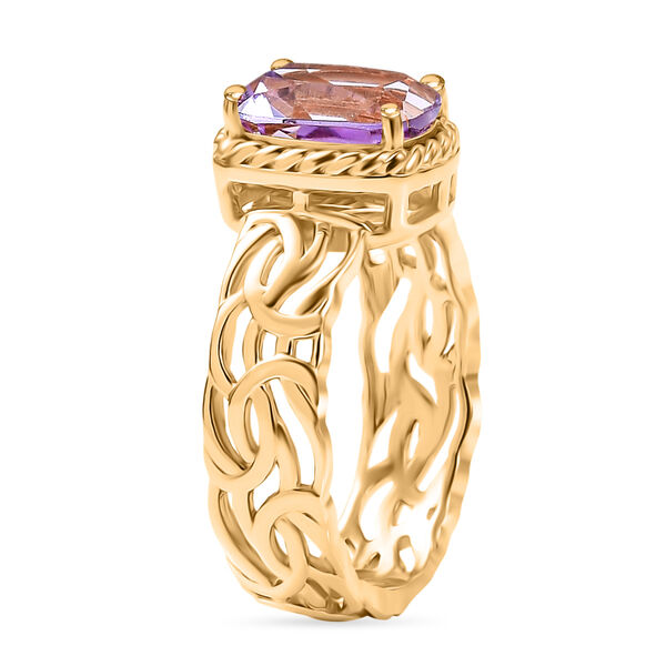 EVER TRUE AA Rose De France Amethyst Ring Nickelfreies Messing (Gr&ouml;&szlig;e 17.00) ca. 1,94 ct image number 4