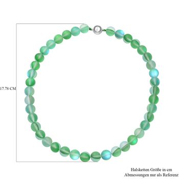 Gr&uuml;ne Kristall-Halskette, 50 cm - 410 ct.