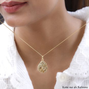 GP Special Kollektion - Prasiolith, Zirkon und kanchanaburi blauer Saphir-Anh&auml;nger - 15,27 ct.
