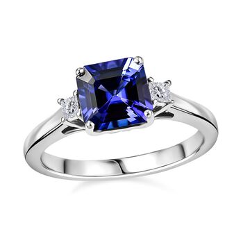 RHAPSODY AAAA Tansanit und VS Diamant Ring in 950 Platin - 1,93 ct.
