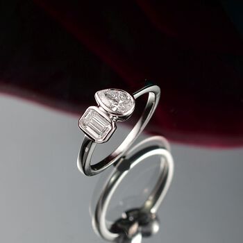 LUXURIANT SGL zertifizierer VS-EF Labor Diamant Ring in 375 Wei&szlig;gold - 1 ct.