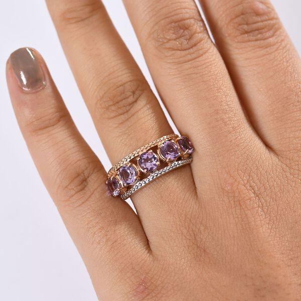 AA Rose De France Amethyst Ring 925 Silber PE und VR (Gr&ouml;&szlig;e 18.00) ca. 2,25 ct image number 3