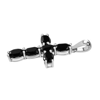 Schwarzer Spinell-Anh&auml;nger - 3,84 ct.