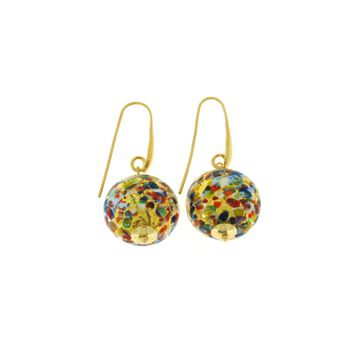 IL MURANO DI FRANCESCA- mehrfarbige Muranoglas aus Italien CARNEVALE Ohrringe