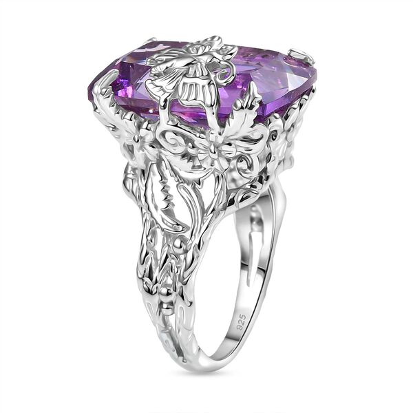 Rosa Amethyst Ring 925 Silber rhodiniert (Gr&ouml;&szlig;e 18.00) ca. 14,83 ct image number 5