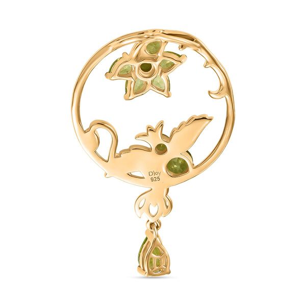 D&rsquo;Joy Peridot zweifarbiger Anh&auml;nger - 1,95 ct. image number 5