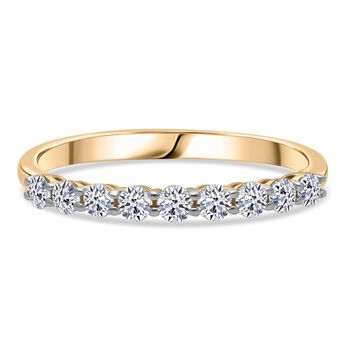 LUXURIANT SGL zertifizierter SI-GH Labor Diamant Ring in 375 Gold - 0,50 ct.