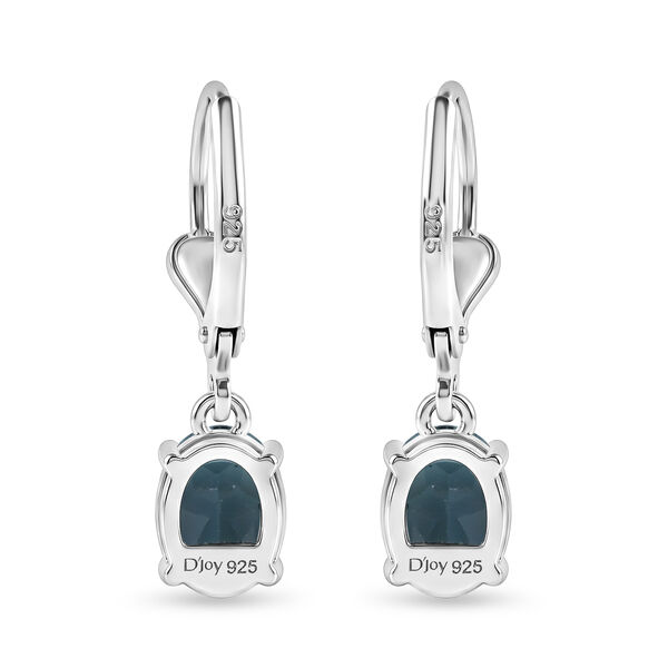 D'Joy zertifizierte London Blau Topas Ohrringe - 1,96 ct. image number 5