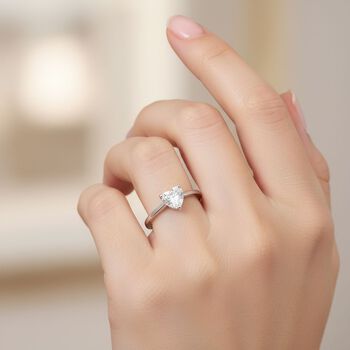 LUXURIANT VS-EF Labor Herz Diamant Ring - 0,50 ct.