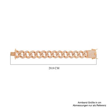 Wei&szlig;es Kristall-Armband ca. 19 cm  Std Gelb