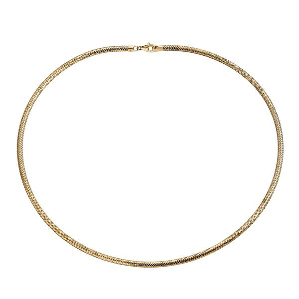 Royal Bali Kollektion- Schlangen-Ketten 19cm Armband und 45cm Halskette in 585 Gold image number 7
