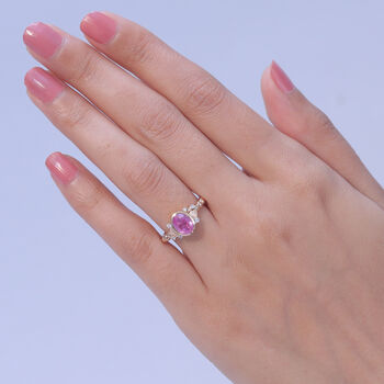 GP Amore Kollektion- Ilakaka Rosa Saphir, Zirkon und blauer Saphir Ring - 2,50 ct.