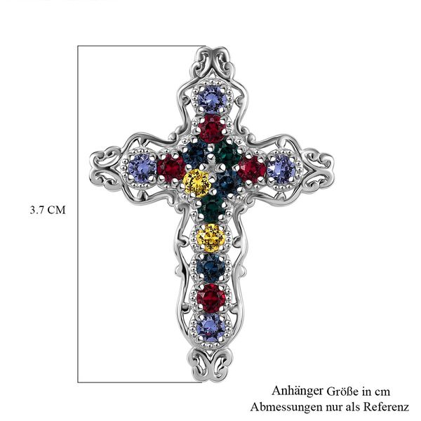 J Francis gefertigt mit SWAROVSKI- Multi Swarovski Kristall Anh&auml;nger image number 6