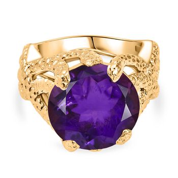 Afrikanischer Amethyst Ring Messing (Gr&ouml;&szlig;e 18.00) ca. 9,76 ct