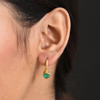 D'Joy Smaragd Triplett Quarz Ohrringe - 1,82 ct.