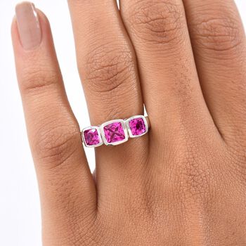LUXURIANT AAA Labor Rosa Saphir Ring - 2,94 ct.