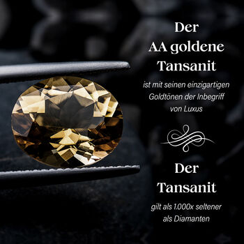 AA Nat&uuml;rlicher goldener Tansanit und Tansanit Anh&auml;nger - 1,20 ct.