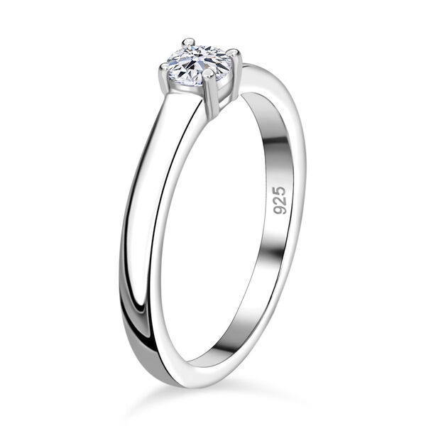 LUXURIANT DIAMOND- Labor Diamant Ring und Ohrringe, 925 Silber rhodiniert image number 4